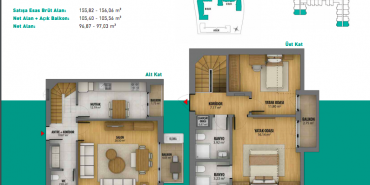 3S Firuze Konakları Kat ve Daire Plan Resimleri-22