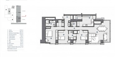 Çiftçi Towers Kat ve Daire Plan Resimleri-4