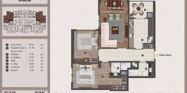 3. İstanbul Kat ve Daire Plan Resimleri-2