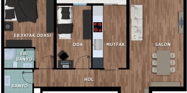 Prestij Hayat Kat ve Daire Plan Resimleri-2