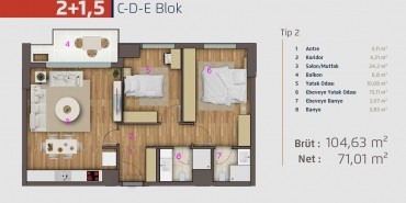 DKY Kartal Kat ve Daire Plan Resimleri-4