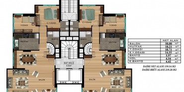 Işın Residence Kat ve Daire Plan Resimleri-2