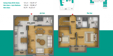 3S Firuze Konakları Kat ve Daire Plan Resimleri-23