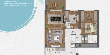 Yeniköy Konakları Kat ve Daire Plan Resimleri-7