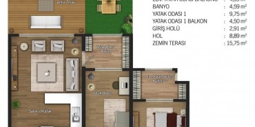 Avrupark Bahçekent Kat ve Daire Plan Resimleri-6