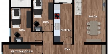 Prestij Hayat Kat ve Daire Plan Resimleri-1