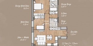 Antwell Life Care Residence Kat ve Daire Plan Resimleri-9