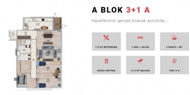 Narlı Bahçe Evleri Kat ve Daire Plan Resimleri-13