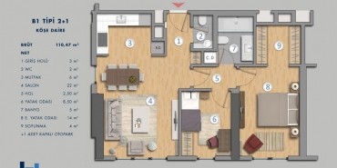 Antasya Residence Kat ve Daire Plan Resimleri-5