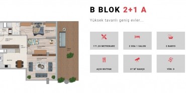 Narlı Bahçe Evleri Kat ve Daire Plan Resimleri-9