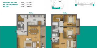 3S Firuze Konakları Kat ve Daire Plan Resimleri-12