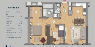 Antasya Residence Kat ve Daire Plan Resimleri-4