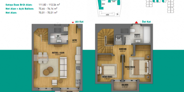 3S Firuze Konakları Kat ve Daire Plan Resimleri-25