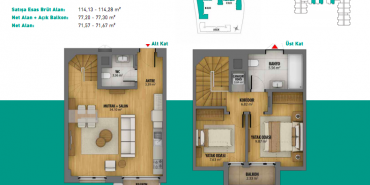 3S Firuze Konakları Kat ve Daire Plan Resimleri-24