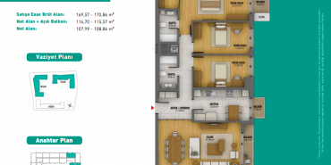 3S Firuze Konakları Kat ve Daire Plan Resimleri-27