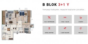 Narlı Bahçe Evleri Kat ve Daire Plan Resimleri-20