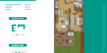 3S Firuze Konakları Kat ve Daire Plan Resimleri-14