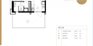 Midtown Selenium By Deyaar Kat ve Daire Plan Resimleri-8