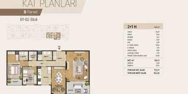 Evora Denizli Kat ve Daire Plan Resimleri-10