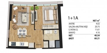 Deluxia Park Residence Kat ve Daire Plan Resimleri-9