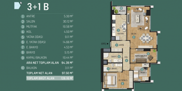 Suadiye Sahil Sitesi Kat ve Daire Plan Resimleri-8