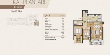 Evora Denizli Kat ve Daire Plan Resimleri-4