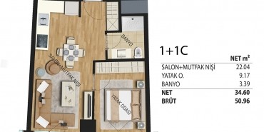 Deluxia Park Residence Kat ve Daire Plan Resimleri-7