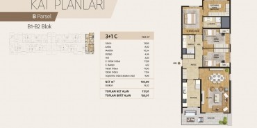 Evora Denizli Kat ve Daire Plan Resimleri-9