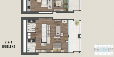 Mesa Koz Kat ve Daire Plan Resimleri-9