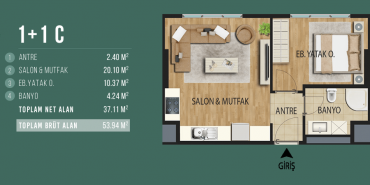 Suadiye Sahil Sitesi Kat ve Daire Plan Resimleri-3