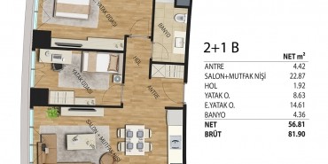 Deluxia Park Residence Kat ve Daire Plan Resimleri-3