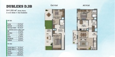 Sur Yapı Gölbahçe Evleri Kat ve Daire Plan Resimleri-7