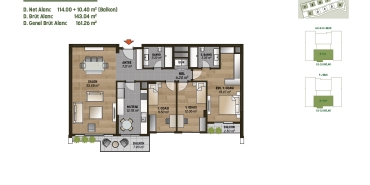 MESA Orman II Kat ve Daire Plan Resimleri-2