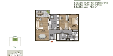 MESA Orman II Kat ve Daire Plan Resimleri-7