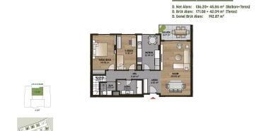 MESA Orman II Kat ve Daire Plan Resimleri-6