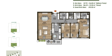 MESA Orman II Kat ve Daire Plan Resimleri-5