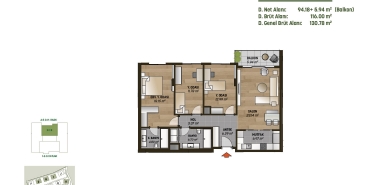 MESA Orman II Kat ve Daire Plan Resimleri-3