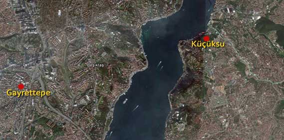 Üç Katlı Tüp Geçit Projesi güzergahı Üç Katlı Tüp Geçit Projesi güzergahı