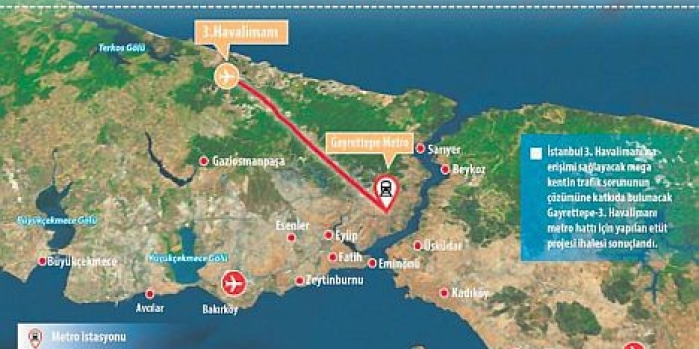 3. Havalimanı için metro ve hızlı tren çalışmaları başlıyor