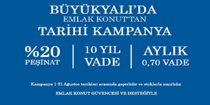 Büyükyalı projesinin lansmanı 2016'nın son çeyreğinde yapılacak