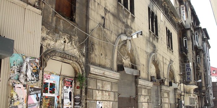 Emek Sineması inşaatından