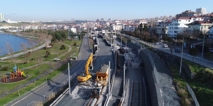 İstanbul'un yeni banliyö hattının yüzde 92'si bitti