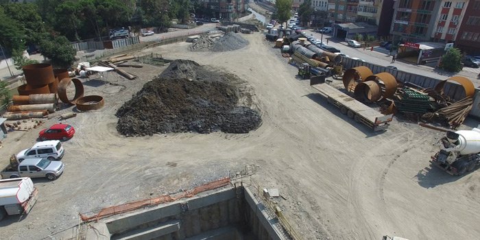Kurbağalıdere rezaletini havadan görüntüledik