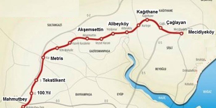 Mecidiyeköy - Mahbutbey Metro Hattı İnşaatı suları kesiyor!