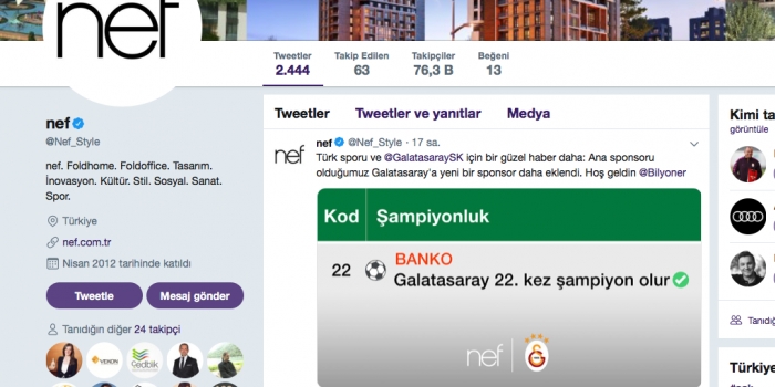 Nef'ten Milyoner iddiası: Banko Galatasaray şampiyonluk olur