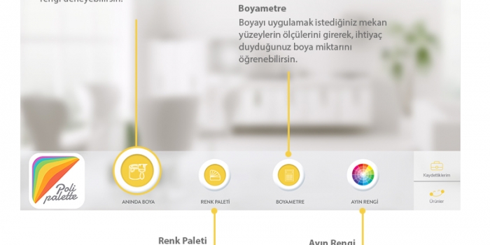 Polisan Boya'dan Polipalette uygulaması