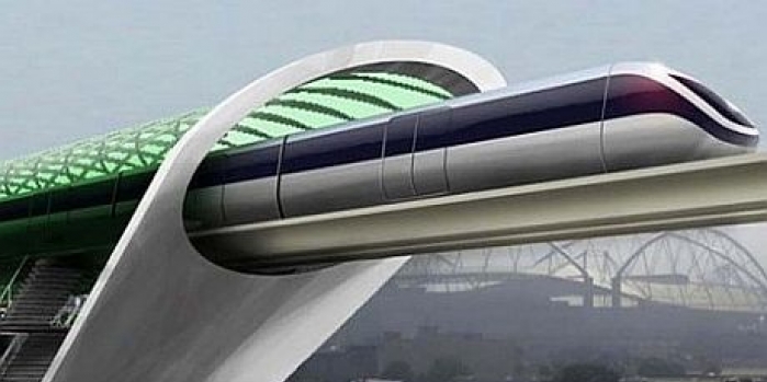 Uçağın karadaki rakibi Hpyerloop'un ilk testi yapıldı